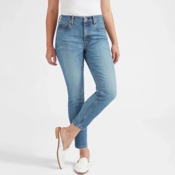 Everlane Ankle Jeans High Waist Skinny Leg Light Wash Size 29 - Picture 1 of 10